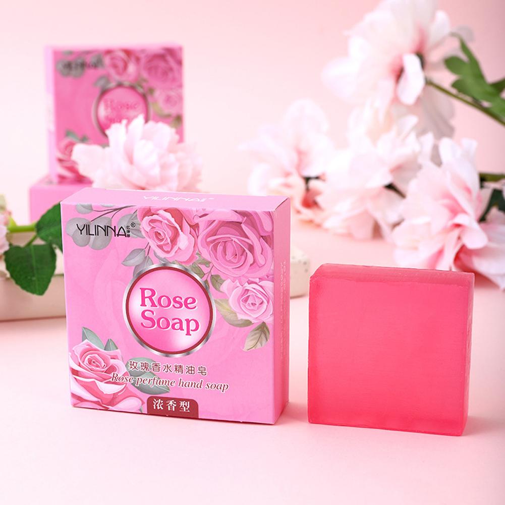 Perfume Fragrance Soap - 純粋な手作り天然ローズエッセンシャルオイル石鹸女性の香り栄養ロングソープ持続香水入浴クレンザー体の健康