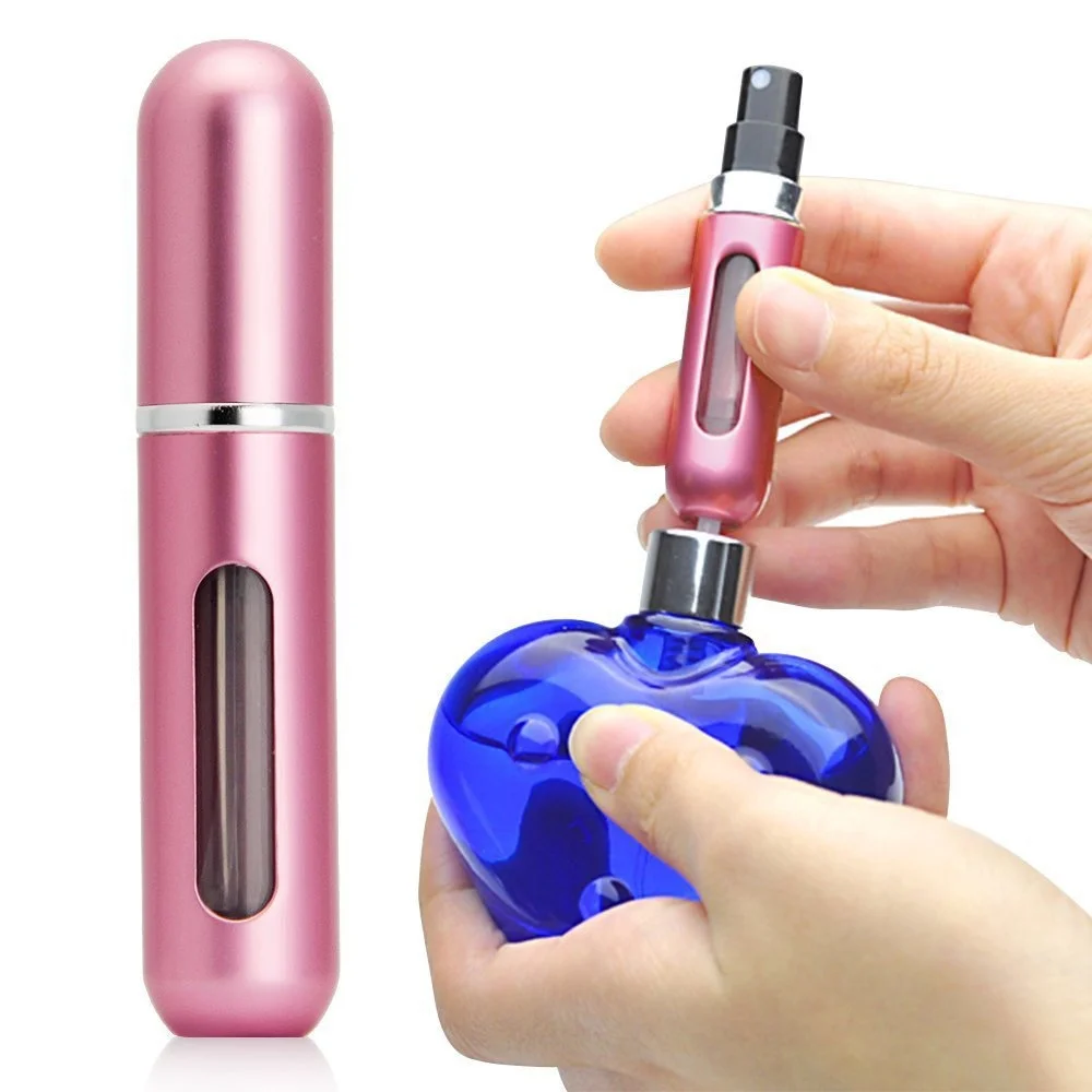Perfume Fragrance Ingredients - 新しいホット5個セットポータブル5ミリリットル香水詰め替えボトル詰め替え可能なスプレー香りポンプ空のアトマイザー化粧品容器旅行ギフト