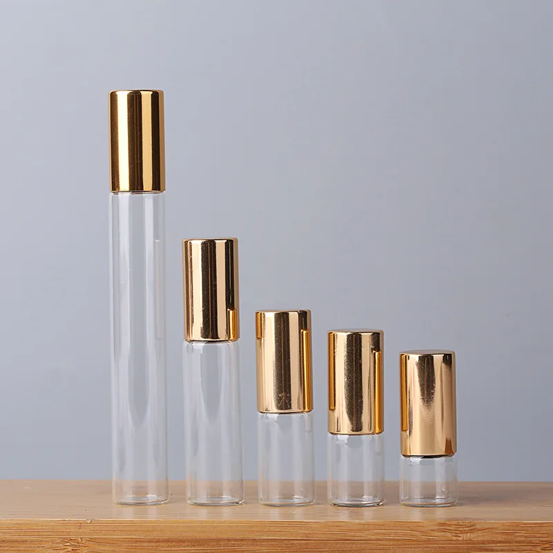 Attar Oil Roll On - ガラスロールオンボトル,1〜10ml,空のボトル,テスト用,エッセンシャルオイル,バイカー,スチールボールセパレーター,フレグランゴ,ファインビーズ