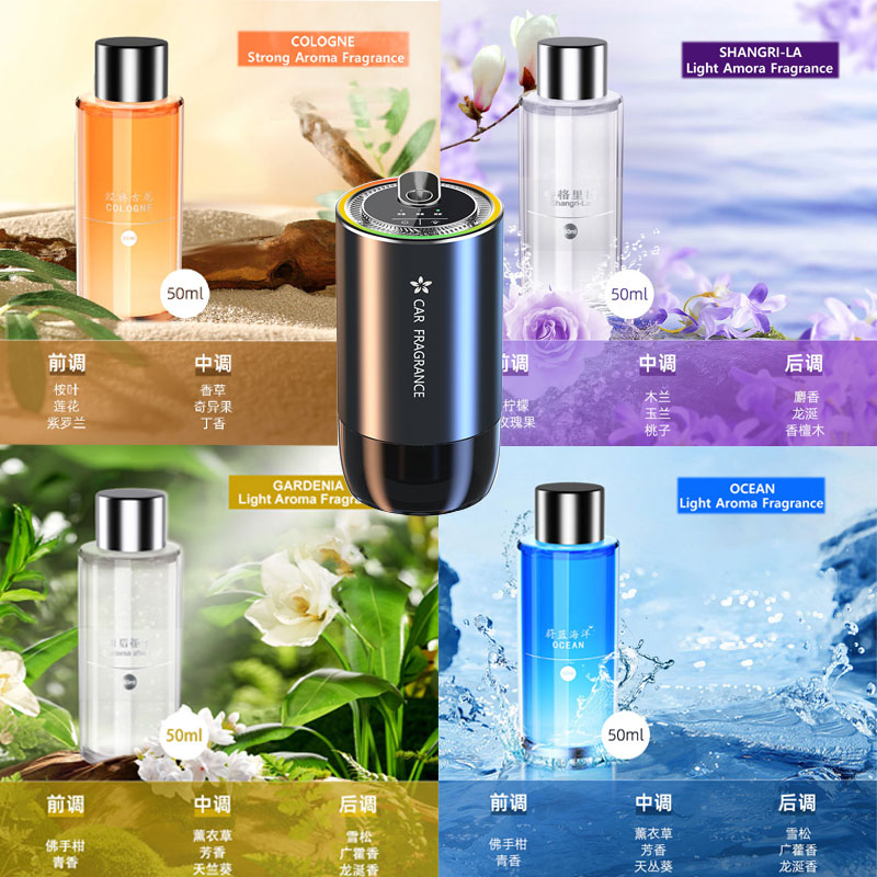 Perfume Fragrance Refill - 50ml 車用芳香剤用詰め替えフレグランス専用香水ディフューザー詰め替えエッセンシャルオイルコロンオーシャンシャングリラガーデニアミックス