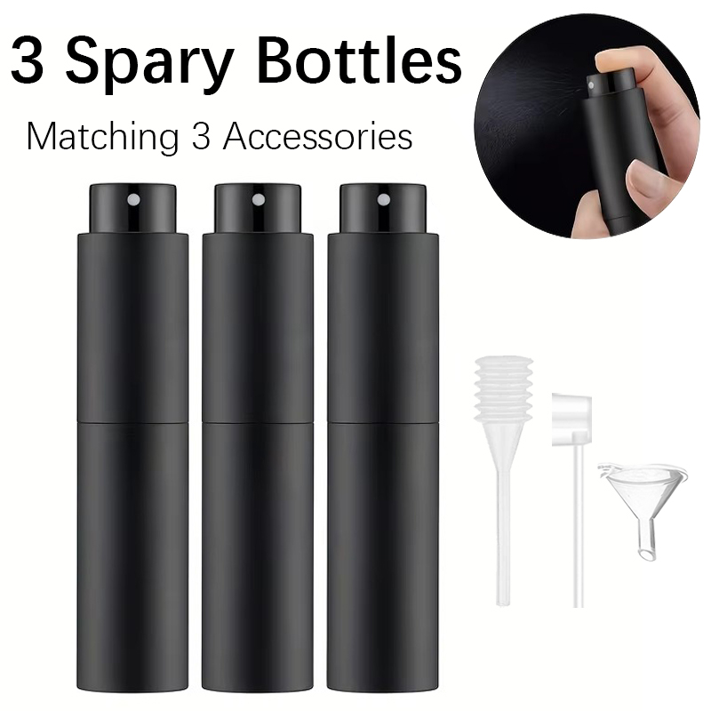 Perfume Fragrance Ingredients - 3 旅行用 10ml 香水スプレーボトルセット、詰め替え可能なコロン容器、空のスプレーディスペンサー