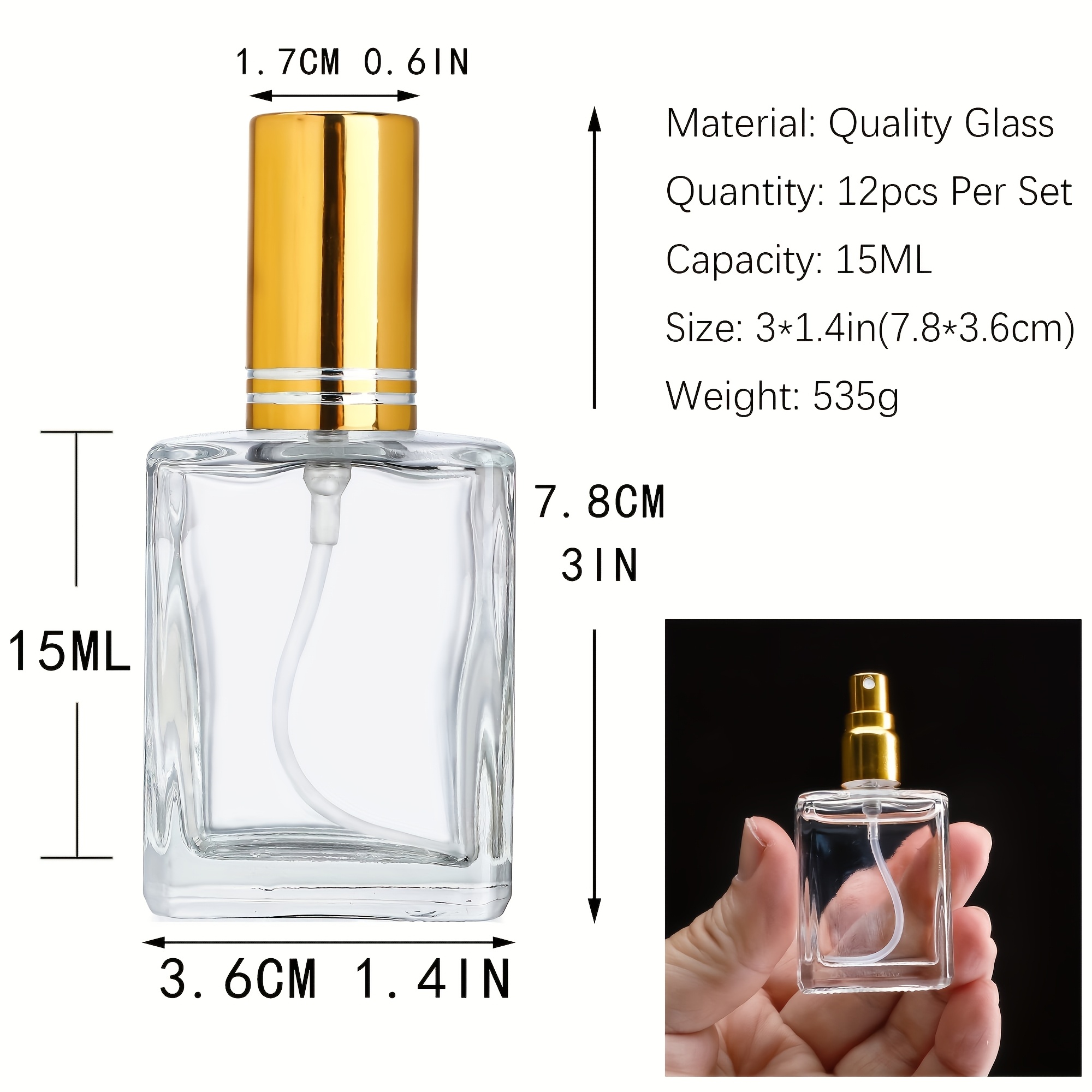 12 個 + 6 アクセサリー 15 ml 透明香水 15  - Perfume Fragrance Ingredients のレビューと価格