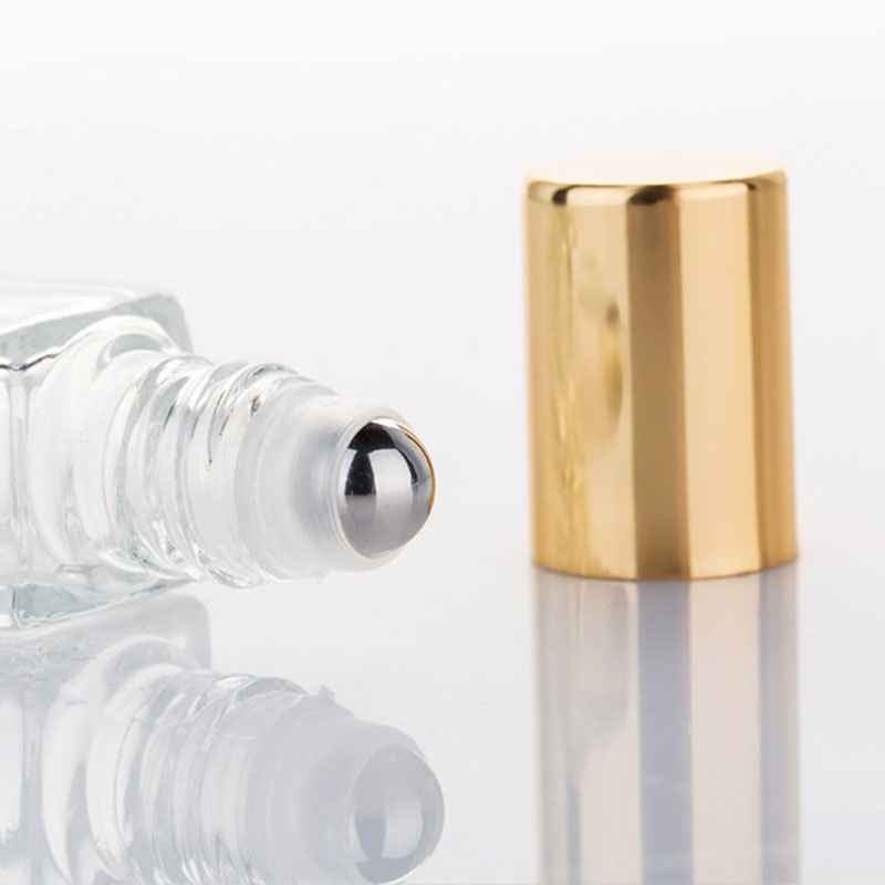 エッセンシャルオイルガラスボトル空のクリアクマ型スチールロー - Perfume Fragrance Ingredients のレビューと価格
