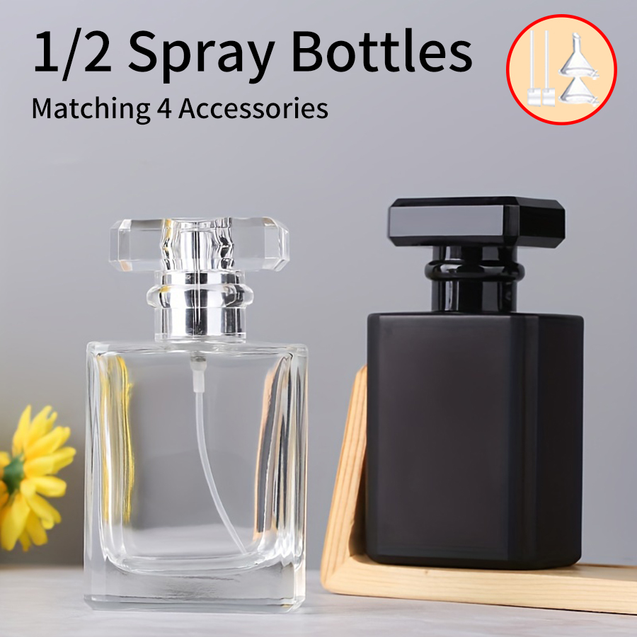 1/2 個 + 4 アクセサリー 50 ml ガラス香水スプ - Perfume Fragrance Ingredients のレビューと価格