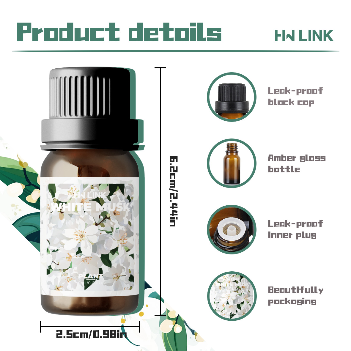 10ml ホワイトムスクフレグランスオイル 女性用 加湿器、 - Perfume Fragrance Diffuser のレビューと価格