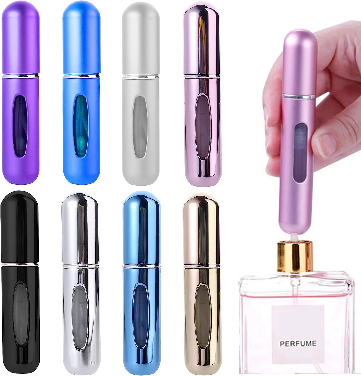 詰め替え可能なミニ香水瓶,ポータブル化粧品スプレーボトル,ス - Perfume Fragrance Ingredients のレビューと価格