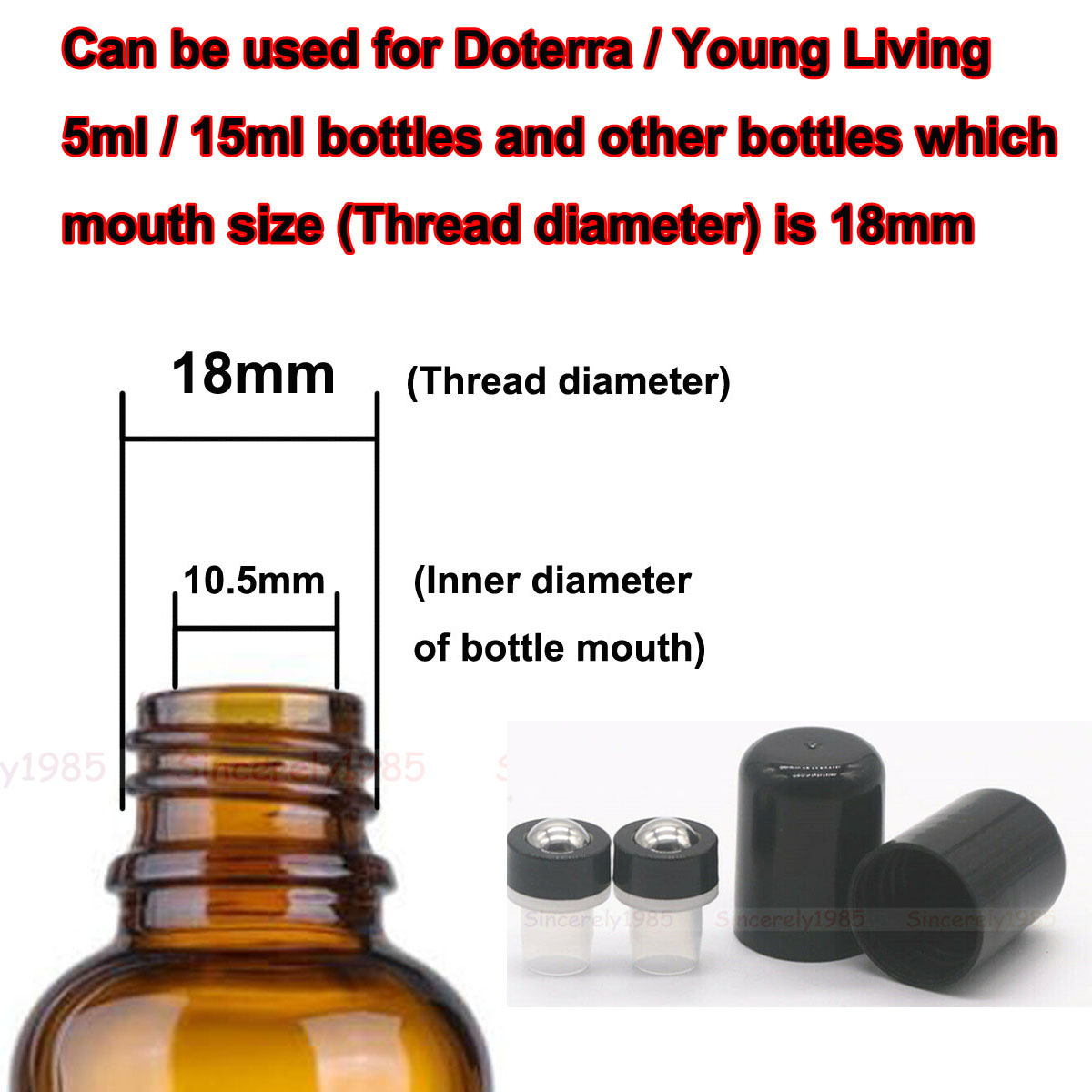 5X 10X 1X 18mm / 410 ビーズローラーボー - Attar Oil Roll On のレビューと価格
