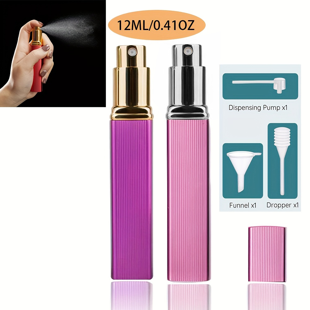 2点セット、12ml詰め替え可能な香水スプレーボトル、トナー - Perfume Fragrance Ingredients のレビューと価格