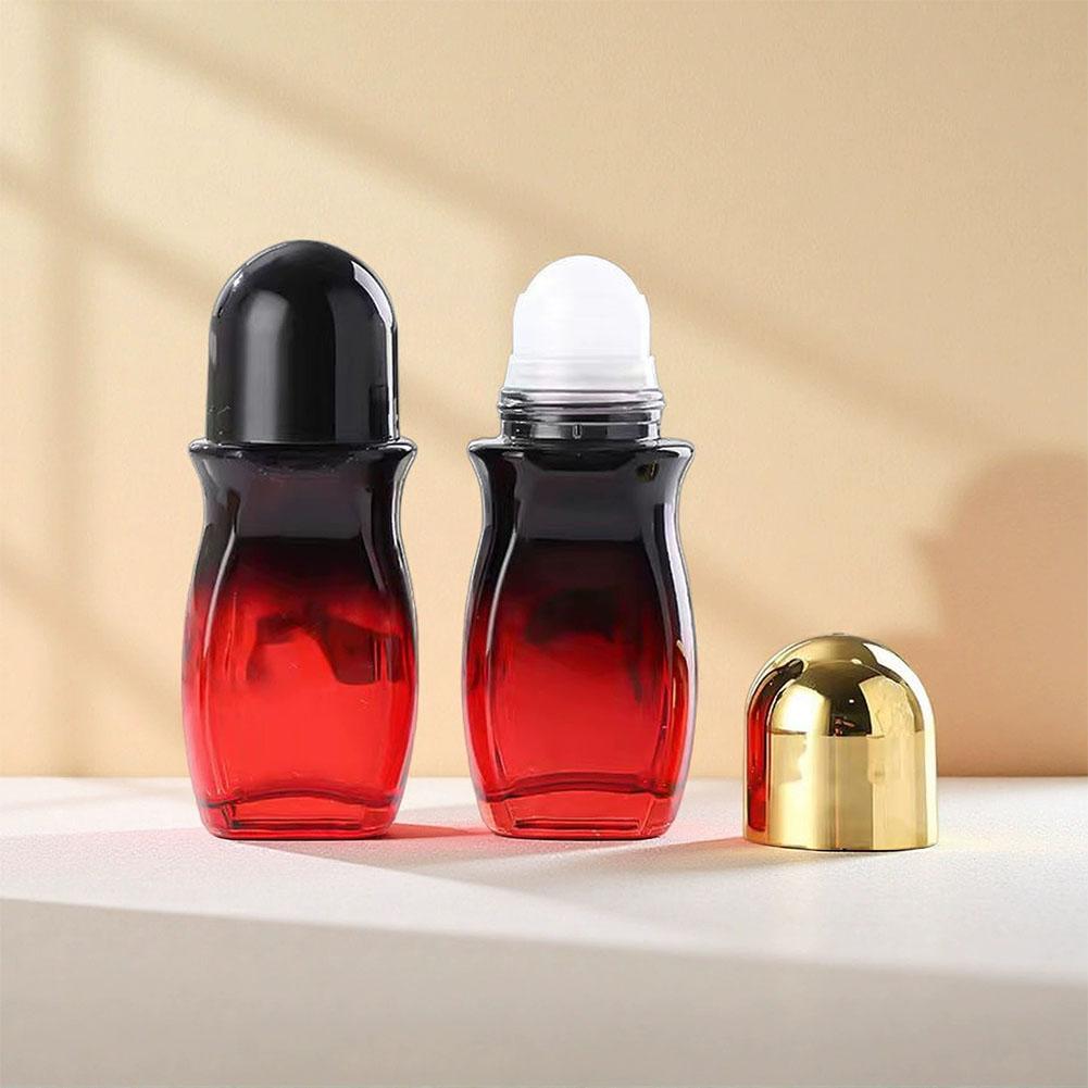アップグレード厚いガラスローラーボトル空のエッセンシャルオイ - Attar Oil Roll On のレビューと価格