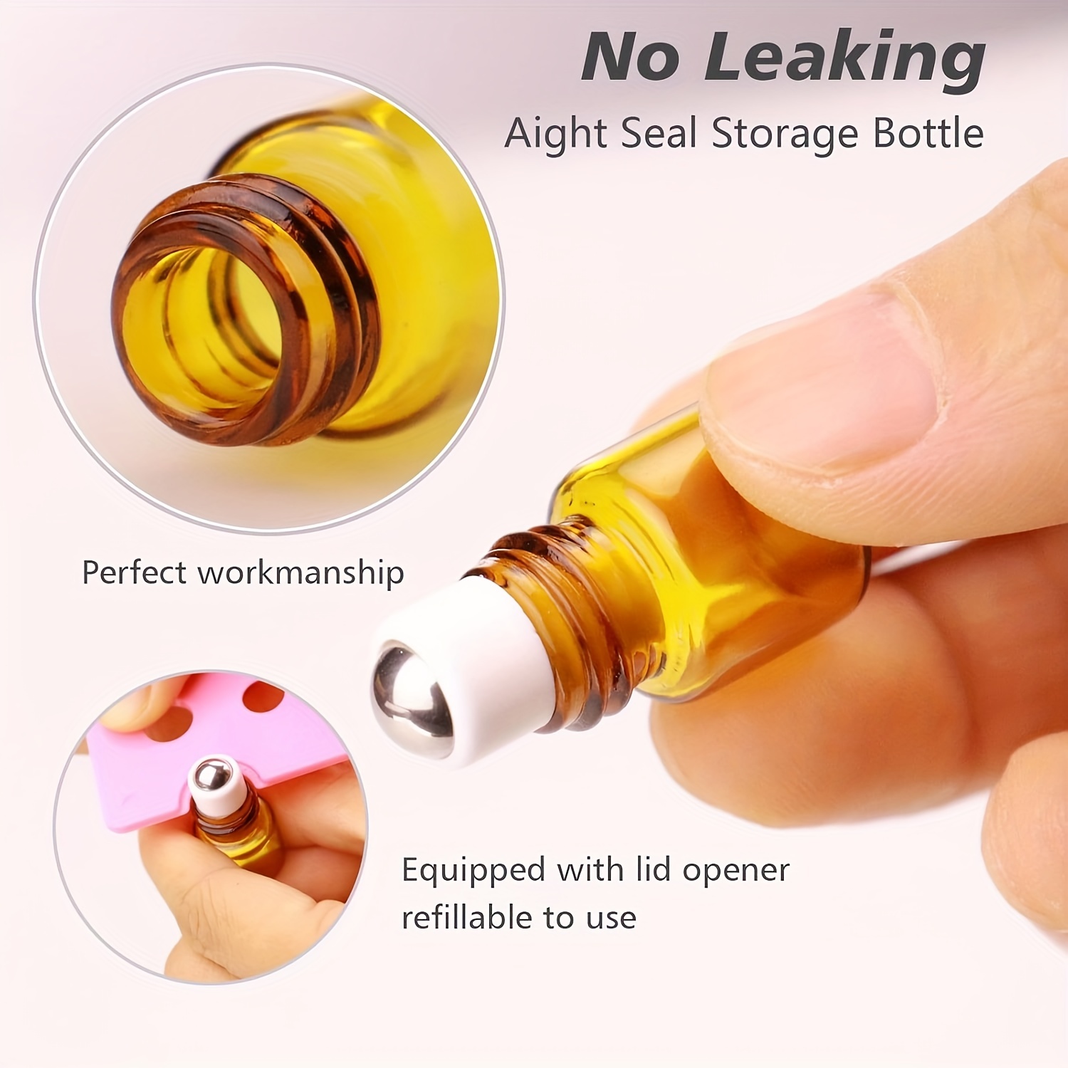 60個セット、2/3/5/10mlアンバーロールオンボトル（ - Attar Oil Roll On のレビューと価格
