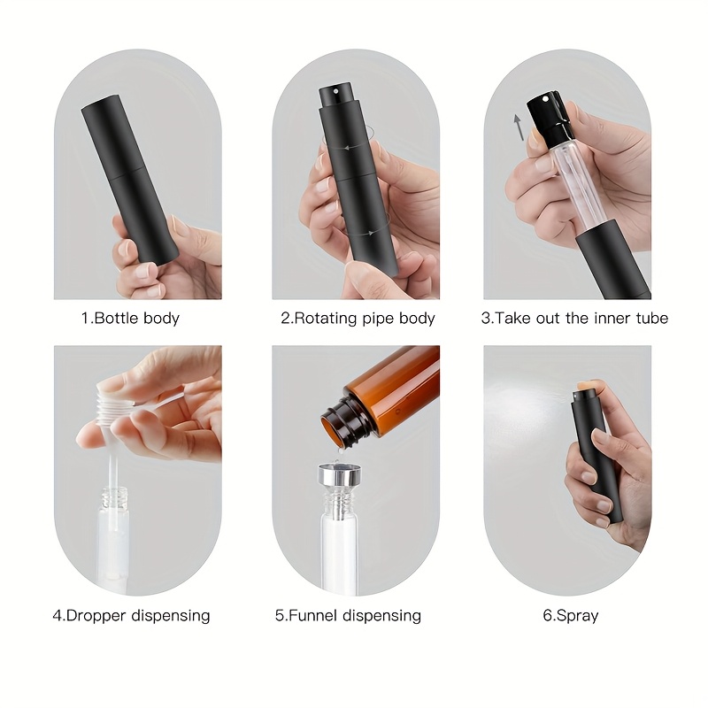 3 旅行用 10ml 香水スプレーボトルセット、詰め替え可能 - Perfume Fragrance Ingredients のレビューと価格