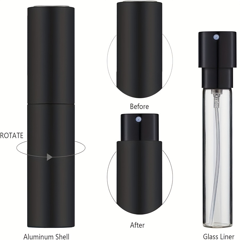 3 旅行用 10ml 香水スプレーボトルセット、詰め替え可能 - Perfume Fragrance Ingredients のレビューと価格